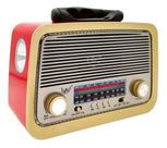 Caixa Som Antiga Radio Portátil Retro Bluetooth Am Fm