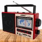 Caixa Som Antiga Radio Portátil Retro Com Bluetooth Am Fm Sd Usb Com Lanterna 110v/220 (Vermelho) Caixa Som Antiga Radio Portátil Retro Com Bluetooth Am Fm Sd Usb Com Lanterna 110v/220 (Vermelho)