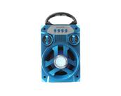 Caixa Som Bluetooth Portátil Com Led 19CM Azul Potente Grave