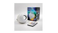 Caixa Som Luz Lampada Festa Musica Bluetooth Com Controle