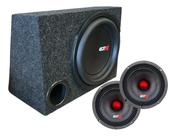 Caixa subwoofer etm erp 12 250w 4 ohms par emb 6 125w 4 ohms som automotivo
