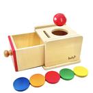 Caixa suspensa Toy Dailyfunn Montessori Coin & Ball 2 em 1 de 6 a 24 meses Caixa suspensa Toy Dailyfunn Montessori Coin & Ball 2 em 1 de 6 a 24 meses