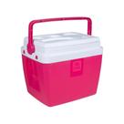 Caixa Termica 12 Litros Bel Rosa e Branco com Alca