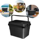 Caixa Térmica 17L Cor Preta Com Alça Praia Piscina Média Caixa Térmica 17L Cor Preta Com Alça Praia Piscina Média
