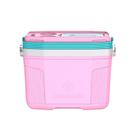 Caixa térmica 20 L Termolar Rosa Balé com Verde Litoral