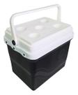 Caixa Térmica 22l Conserva Gelada Viagem Praia Preto/branco