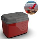 Caixa Térmica 30L Vermelha Cooler 45 Latas Com Alça Unitermi