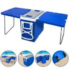 Caixa Térmica 32 Litros com Mesa Mesinha Praia e Camping Cooler 3 em 1 Arqplast