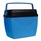 Caixa Térmica Azul Com Preto 34l Mor