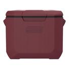 Caixa térmica Coleman Chiller 60 qt com rodas, portátil, cranberry