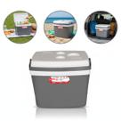 Caixa Térmica com Alça 34L Cinza Praia Camping Botafogo