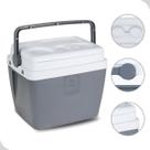 Caixa Termica Cooler 12L Cinza Bebidas Com Porta Copo Bel