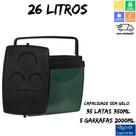 Caixa Térmica Cooler 26 Litros Verde Escuro Com Alça Mor