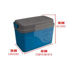 Caixa Térmica Cooler 30 Litros Com Azul - Unitermi