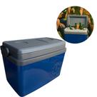 Caixa Térmica Cooler 30 Litros Para Praia Camping Viagem Com Alça 45 Latas