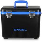 Caixa térmica ENGEL UC13 13 qt à prova de vazamentos preta e azul