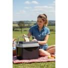 Caixa Térmica Preta 26L Com Alça - Perfeita Para Lazer