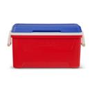 Caixa térmica rígida 45 L Ultratherm vermelha, branca e azul