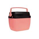 Caixa Termica Rosa Pessego Cooler 12 Litros Com Alca Mor