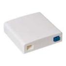Caixa Terminacao Fibra Optica Roseta P/2 Acopladores Ftth Pct C/1 Branco Gigasat
