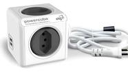 Caixa Tomada Usb Mesa Escritório Power Cube Cabo De 3m - PWC X4U/3M Caixa Tomada Usb Mesa Escritório Power Cube Cabo De 3m - PWC X4U/3M