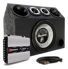 Caixa Trio Completa Sub 12 Pioneer + Modulo Taramps Tl 1500