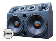Caixa Trio Dupla Jbl Completa 12 + Módulo Taramps Tl 1500w Caixa Trio Dupla Jbl Completa 12 + Módulo Taramps Tl 1500w