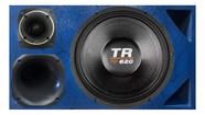 Caixa trio duto régua alto falante triton tr 620 tweeter compet cores
