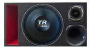 Caixa trio duto régua colorido médio grave triton tr 850 4 ohms unlike 400 cor:vermelho Caixa trio duto régua colorido médio grave triton tr 850 4 ohms unlike 400 cor:vermelho
