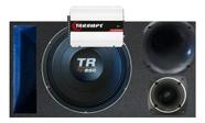 CAIXA TRIO DUTO RÉGUA DUTO COLORIDO TR 850 4 OHMS COMPET + MÓDULO DS800x 4 COR:AZUL CAIXA TRIO DUTO RÉGUA DUTO COLORIDO TR 850 4 OHMS COMPET + MÓDULO DS800x 4 COR:AZUL