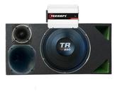 CAIXA TRIO DUTO TRIANGULO 850 4 OHMS COMPET+ MÓDULO DS800x 4 COR:VERDE