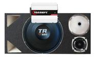 CAIXA TRIO DUTO TRIANGULO 850 4 OHMS UNLIKE 500 + MÓDULO DS800x 4 COR:BRANCO