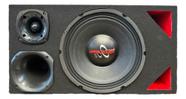 Caixa trio duto triangulo alto falante hard power hp 750 driver 100w
