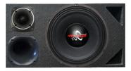 Caixa trio duto triangulo colorido médio grave hard power hp 750 compet módulo taramps
