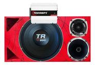 Caixa trio duto triangulo frente colorida tr 850 4 ohms unlike 500 + módulo taramps cor:vermelho