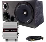 Caixa Trio Som Completa Bomber W-one 12'' + Módulo Taramps