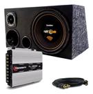 Caixa Trio Som Sub Bomber Outdoor 12 300w + Taramps Tl 1500