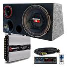 Caixa Trio Sub Bomber One + Radio Bluetooth + Modulo Taramps