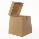 Caixa urna cofre madeira mdf cru com fecho tamanho M