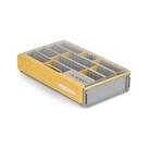 Caixa utilitária Plano EDGE 3700 Premium Deep Tackle, transparente e amarela, impermeável e resistente à ferrugem, caixa organizadora de armazenamento de iscas e equipamentos terminais