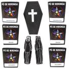 Caixão Preto Boneco Pano Preto Vodu Pó de Mironga Umbanda Macumba Ritual Kit