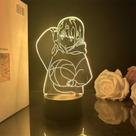 Caixas 3D LED Night Light Blues Chinatsus Kaganos Color Change