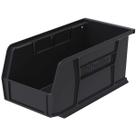 Caixas de armazenamento Akro-Mils 30230 AkRobins Plastic, pacote com 12 unidades pretas Caixas de armazenamento Akro-Mils 30230 AkRobins Plastic, pacote com 12 unidades pretas