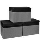 Caixas de armazenamento Bagnizer Large 42L com tampas dobráveis pacote com 3