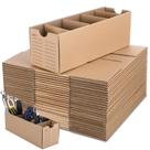 Caixas de armazenamento de papelão Teenyyou 30 conjuntos com divisórias 30,5 x 10,2 x 10,2 cm