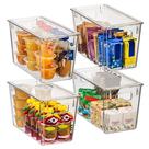 Caixas de armazenamento de plástico ClearSpace com tampas para cozinha 12.5x6x7cm