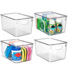 Caixas de armazenamento de plástico ClearSpace Perfect Pantry, pacote com 4 Caixas de armazenamento de plástico ClearSpace Perfect Pantry, pacote com 4
