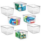 Caixas de armazenamento de plástico ClearSpace Perfect Pantry, pacote com 8 Caixas de armazenamento de plástico ClearSpace Perfect Pantry, pacote com 8