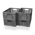 Caixas de armazenamento de plástico KINGSUSLAY 40x30x16cm, pacote com 4