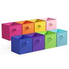 Caixas de armazenamento em cubos GRANNY SAYS, tecido colorido de 28 cm, pacote com 8